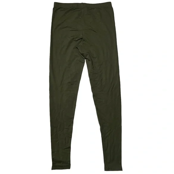 NWT New Mix Fleece Lined Hi Rise Full Length Seamless Leggings Olive Women’s OS - Picture 3 of 7